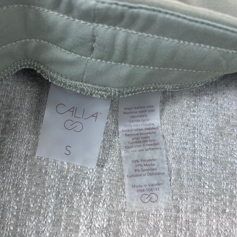 CALIA Womens Sandwash Scuba High-Rise 5" Inseam Shorts Sage Green Small NWT - Picture 7 of 7